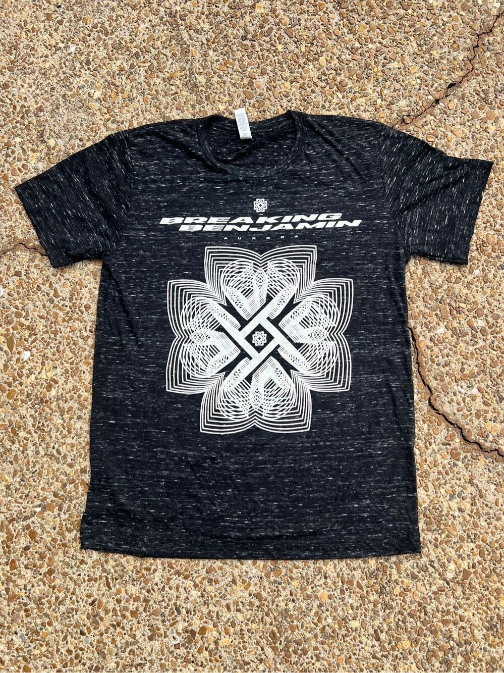 Breaking Benjamin Aurora Heathered Black Concert Tour T Shirt S